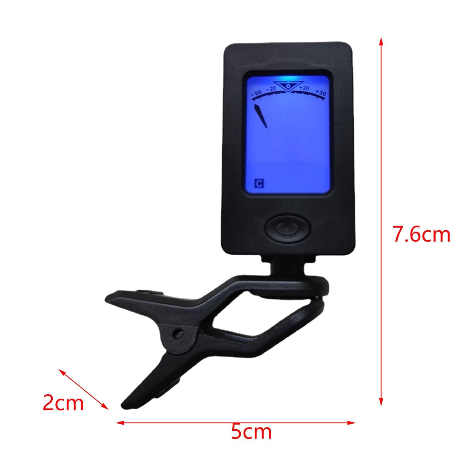 MagiDeal 6x Accordatore per Chitarra Professionale Clip, Accordatore Elettronico Digitale di Precisione con Display, Accordatore per Chitarra Basso Banjo