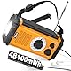 48100mWh/13000mAh Solar Kurbel Notfall Radio, 5-Wege Tragbare AM FM Dynamo Weltempfänger Radio, USB Handy-Lader,800LM Campinglampe| Leselampe,SOS Alarm,Kompass für Blackout Notfallausrüstung Überleben