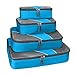 G4Free Packing Cubes 4pcs Value Set for Travel ,Helpful Packing Bags(Blue)