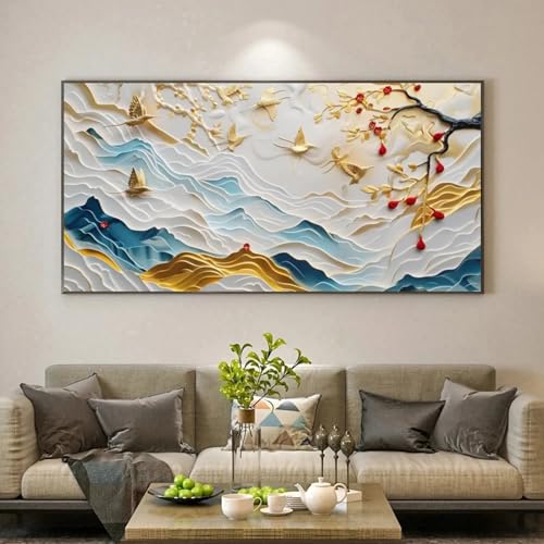 Impression sur toile de paysage chinois pour illuminer votre décoration de salon moderne