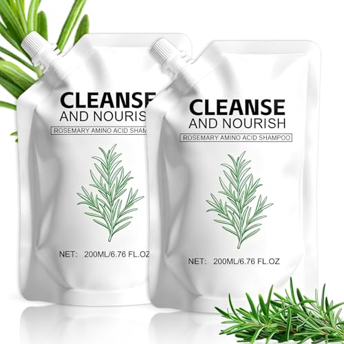 2Pack Rosemary Amino Acid Shampoo,Hair Growth Shampoo for Thinning Hair Women and Men Hair Loss, Thicken & Strengthen Scalp with Natural Formula,Hair Care Set (6.76 FL.OZ Each)