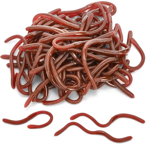 Cedilis 50 Pieces Fake Earthworm,...