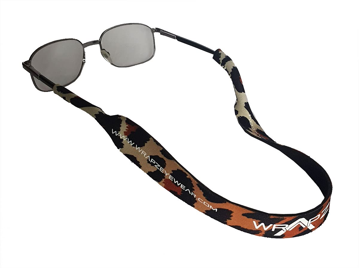 WrApz Leopard Skin Print Neoprene Floating Glasses Retaining Strap
