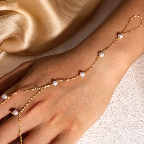 Bracelet for Women - Dainty Stack Bracelets Trendy Adjustable 14K Gold Plated Thin Paperclip Bead Box Satellite Figaro Cuban Link Chain Bracelet Set for Women Waterproof Jewelry Gift