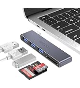 USB C Hub MOGOOD 5 in 1 USB C to SD/TF Card Reader Multiport Adapter,1×USB 3.0,2×USB 2.0,SD/TF Ca...
