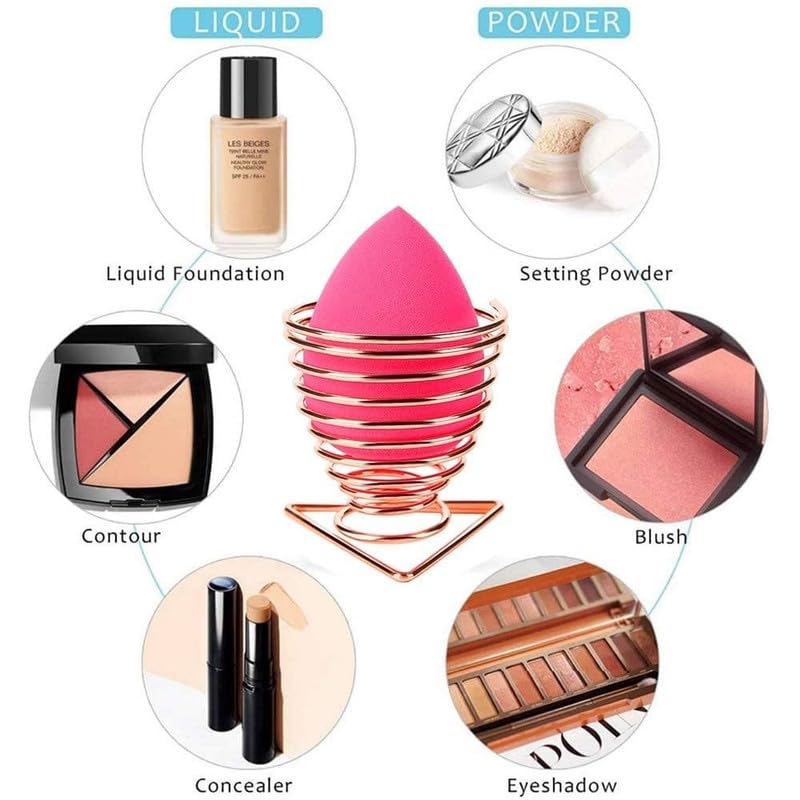 Aadav 7 Makeup Brush With Storage Box And Makeup Sponge Powder Puff, Beauty Blender Face Color - Image 6 thumbnail