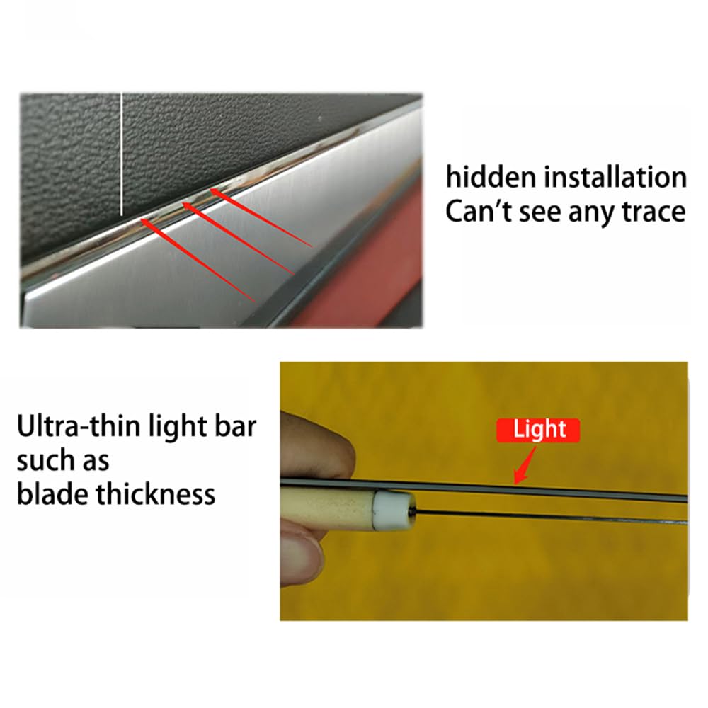 Luci ambientali per interni auto, 6 in 1, 18 in 1, 18 in 1, striscia LED in fibra ottica acrilica, modalità universali decorazione atmosfera con ritmo di sincronizzazione musicale, controllo app