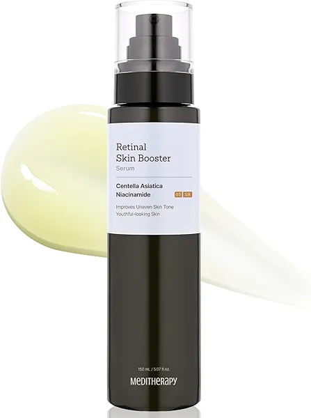 MEDITHERAPY Retinal Skin Booster Serum – Beginner-Friendly, Anti-Aging, Non-Irritating Retinol for Face and Body – Pore Minimizer, Wrinkle Treatment – Korean Skin Care, 5.07 Fl. Oz Large Size