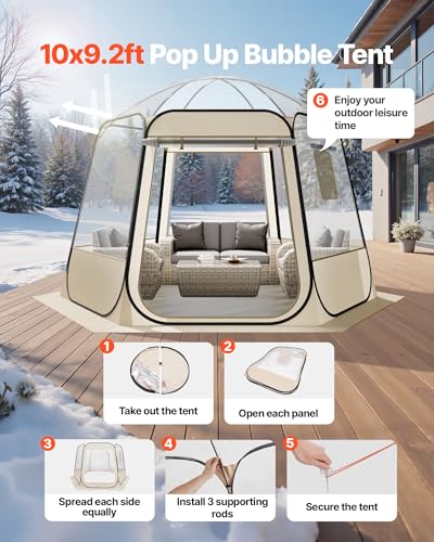 VEVOR 10x9.2FT Bubble Dome Tent