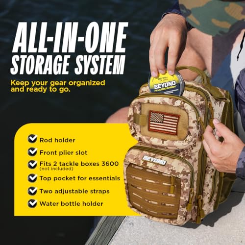 Beyond Fishing Voyager Tackle Backpack - Sand Storm - image 3