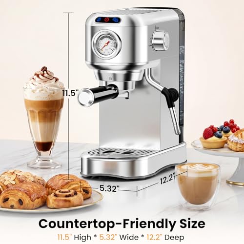 20 Bar Espresso Machine with Milk Frother