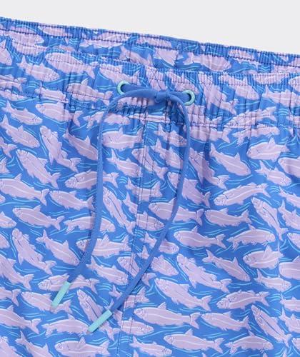 vineyard vines Men's Standard 7 Inch Printed Chappy Swim Trunks, Tide Blue2