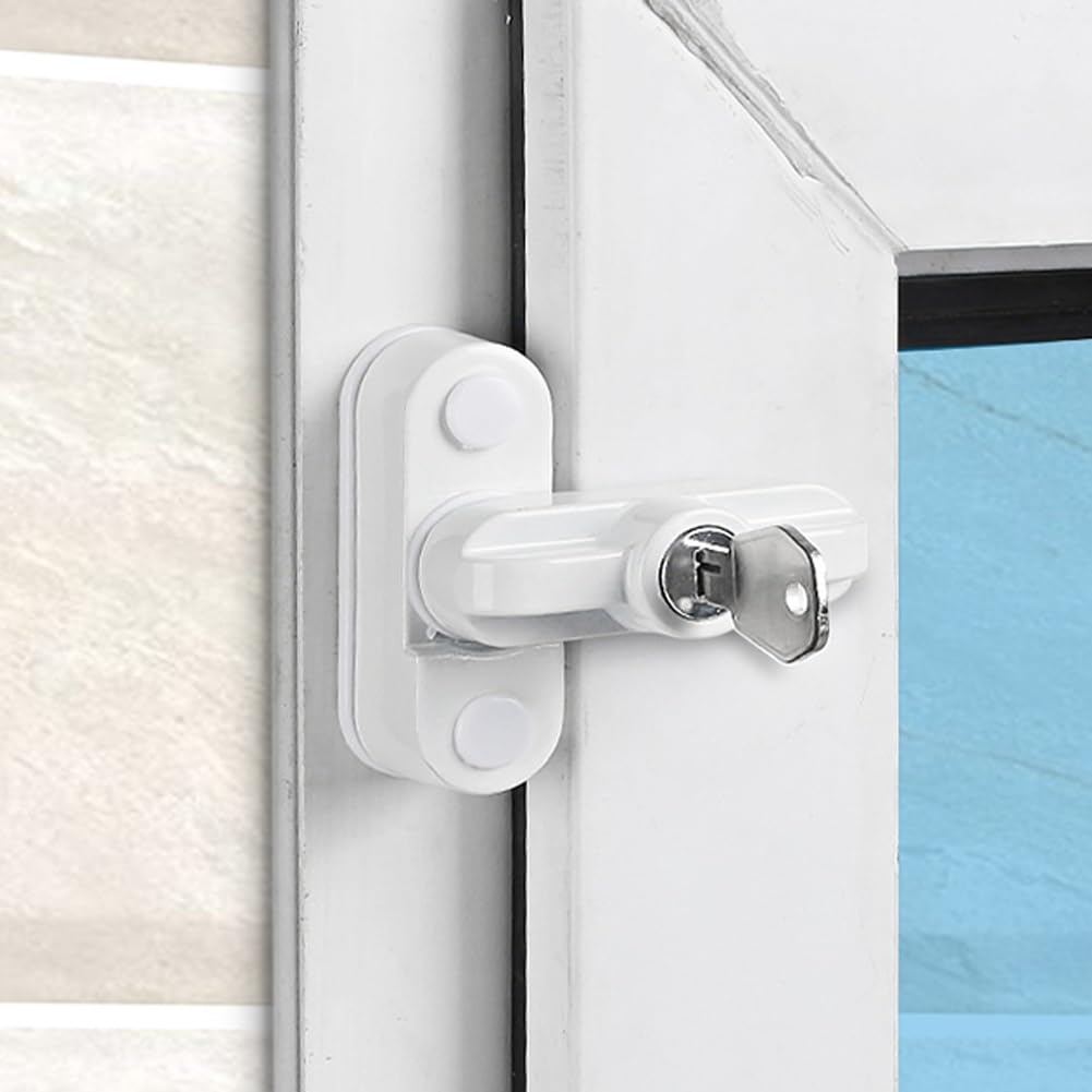 MRKU Maniglie per finestre in Lega di Alluminio, Blocco di Sicurezza per Serrature, Blocco per Serrature di Porte, limitatore di Sicurezza
