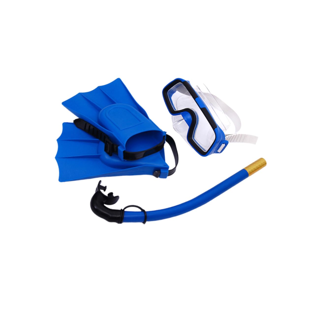 POPETPOP 1 Set Snorkeling Gear with Goggles Snorkel and Flippers Breathable Diving Accessory for Flipper Shoe for Swimming and Diving Activities