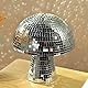 Discokugel Pilz, Disco Pilz Silber, Spiegel Pilz Disco Kugel, Discokugel Deko, Disco Pilze für Weihnachtsbaum Hochzeit Heimdekorationen Bühnenrequisiten Geburtstagsfeier Dekoration Lichteffekt