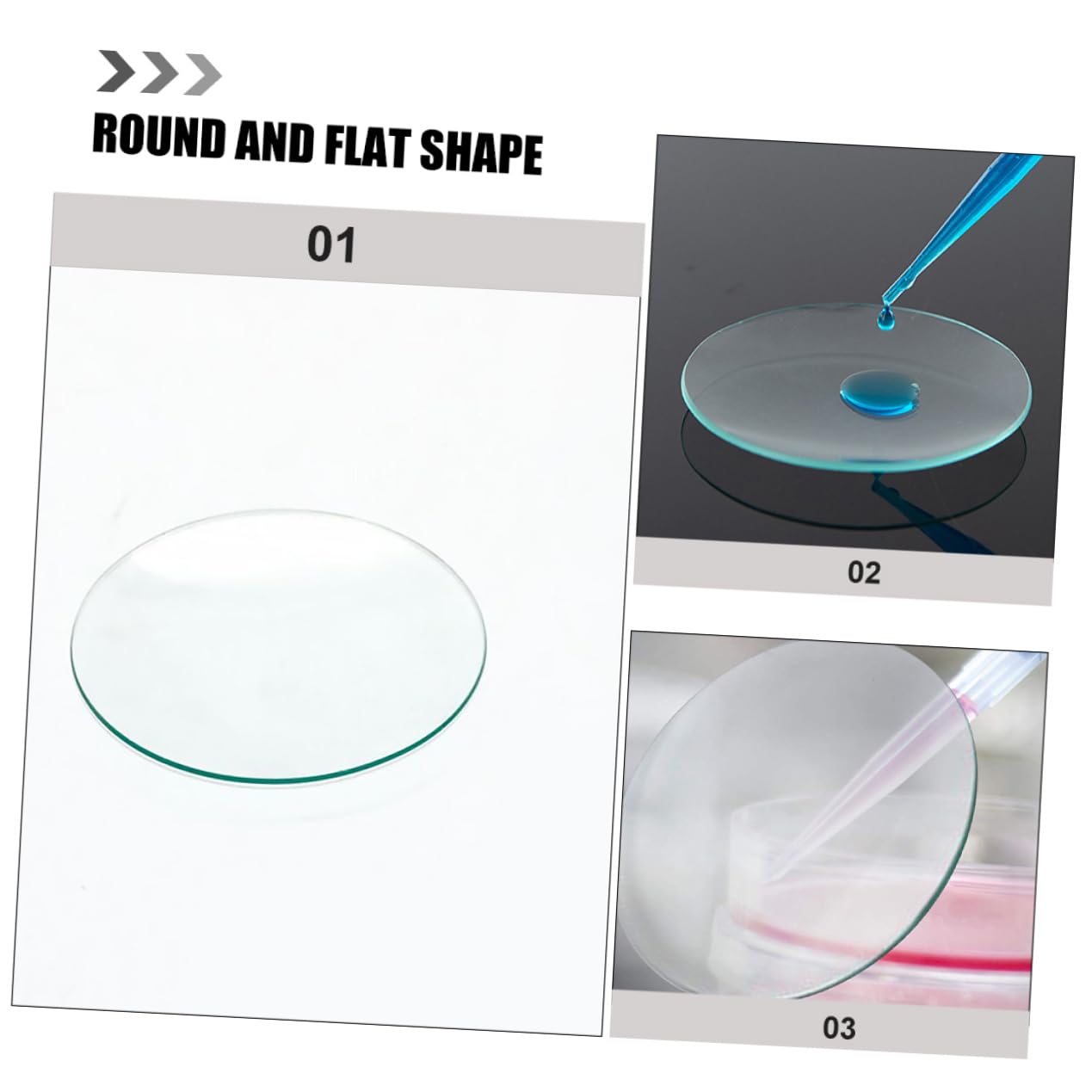 NOLITOY 10 pezzi Vetro Trasparente Occhiali da Laboratorio Copri Becher Resistente Alte Temperature per Esperimenti Chimici e Osservazioni Scientifiche