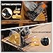 Circular Saw 1200W: DEKOPRO High-Power Saw with 185mm 24T Blade, 4800 RPM, Max Cut Depth 65mm (90°), 43mm (45°), Heavy-Duty Steel Base, Includes Guide Rai, Power Saw for Wood, PVC