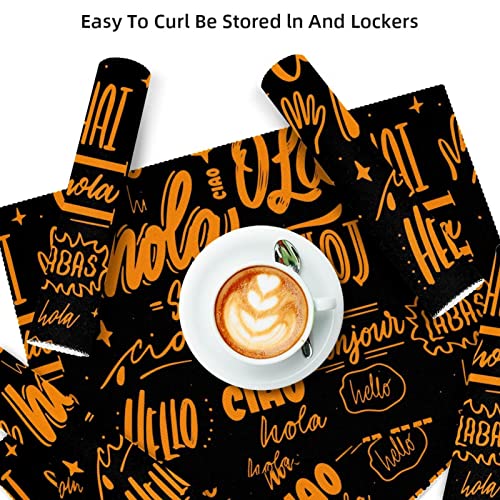 Sets de table design Hello multilingue pour animer vos dîners en famille
