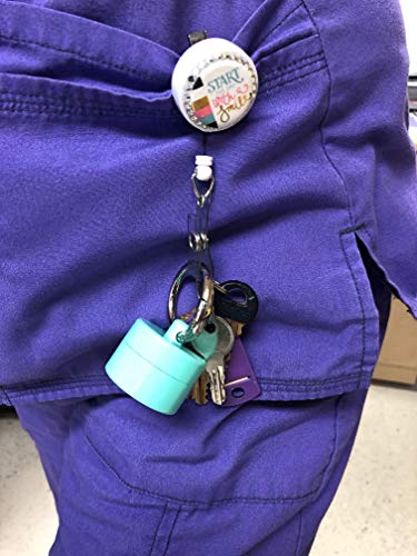 (Mint) Lion Latch Jewelry Tote Pill Box Keychain Container Jewelry Box Case Storage