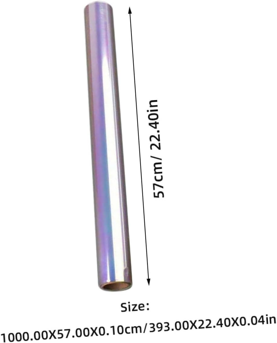 Gogogmee Iridescent Cellophane Wrap Paper Rainbow Gradient Film for Flower Wrapping Easy to Use Decoration Supplies