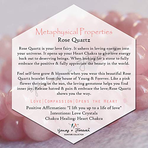 Young & Forever Gift Natural Reiki Feng-Shui Healing Crystal Gem Stone Crystal Bracelet for Men and Women (Image - 5)