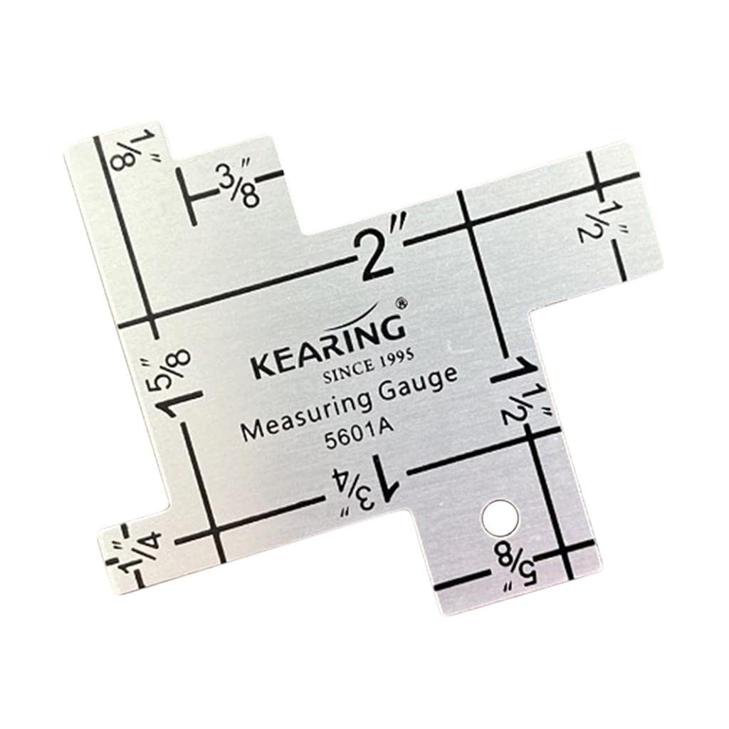 2'' Metal Hemline Measuring Gauge Sewing Patchwork Garment Ruler Accessories