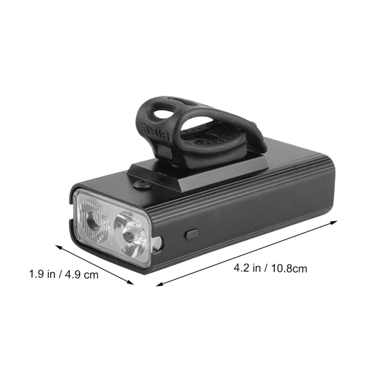 VICASKY 1set USB Rechargeable Bike Headlight Led Front Lamp Multiple Lighting Modes for Outdoor Riding and Bike Supplies