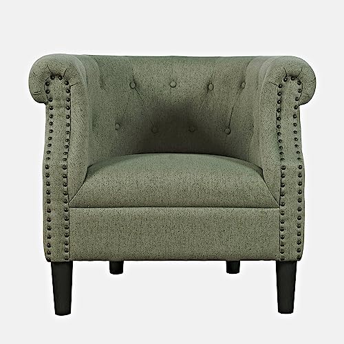 Sillón Barril Curvo Verde Salvia miniatura 1