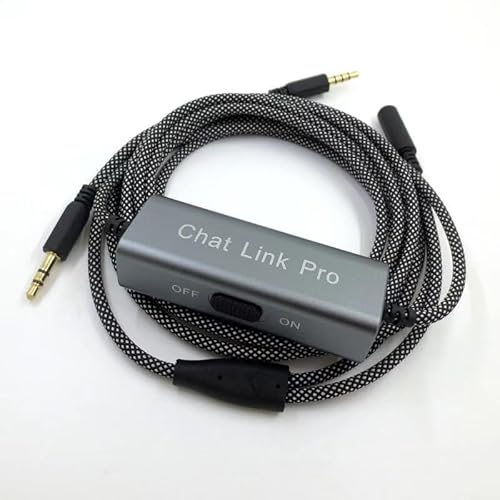 UNCLE LIGHT Noise-Cancelling Chat Link Pro Cable, Compatible with Elgato HD60 S+/HD60 S/HD60 Pro/HD60 X/4K/HD60 and Game Controllers, Metal Case, in-line Isolator, 2.6m (8.5ft) Black