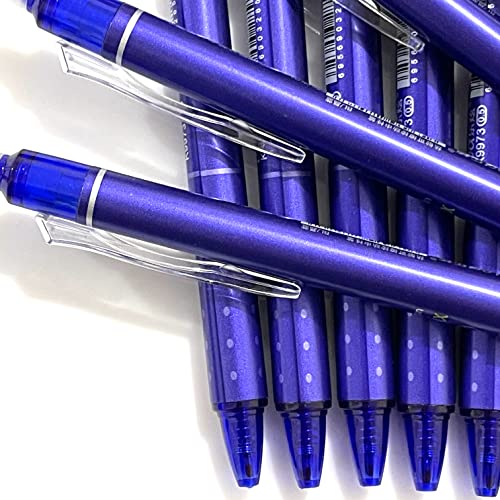 sencoo 12 pack bolígrafos borrables tinta azul gel retráctiles miniatura 7