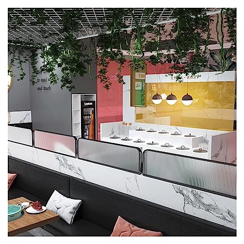 Mamparas decorativas de hierro forjado artesanal y cristal elegante para comedores 2