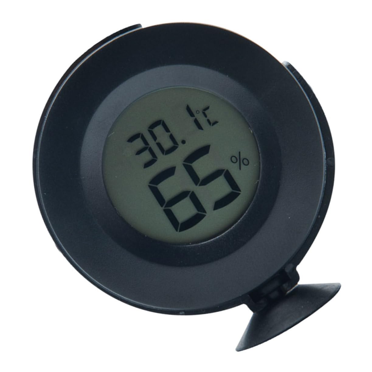 POPETPOP Reptile Hygrometer Humidity Meter for Turtle Box Sturdy Electronic Thermohygrometer Accurate Temp Humidity Suction Cup Mount