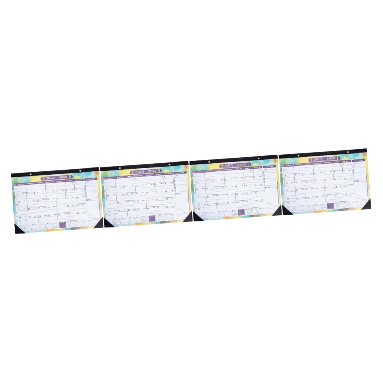 VILLCASE 4stücke Englischer Wandkalender Monatlicher Haushaltskalender Für Büro Und Zuhause Dekorativer Und Praktischer Wandkalender Mit Einfachem Design Abwischbar Und Langlebig