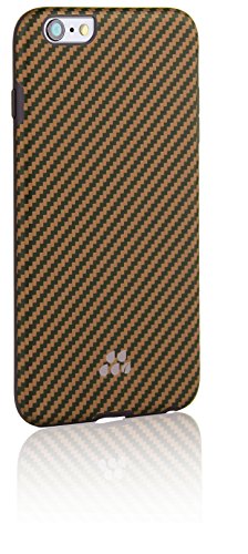 Evutec-AP-655-SI-K06-Karbon Si Series Sleek Impact Protection Case for The iPhone 6 Plus-Brown/Black