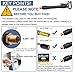 2PCs Air Inflator Hose Adapter Convert Twist On Connection to Lock On Connection, Locking Air Chuck with Hose and Standard Tire Valve Fine Thread