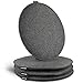 Produktbild Bjørkstrøm® Design Sitzkissen rund aus Filz ø35 cm | 4er-Set | Original Stuhlkissen Premium-Qualität in anthrazit | rutschfest | hochwertige Gartenkissen und Bierbankauflagen