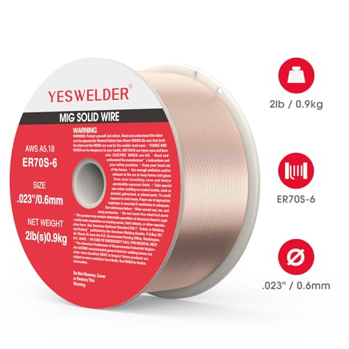 Image of YESWELDER ER70S-6 Carbon Steel MIG Wire, 0.023 in, 2 lb
