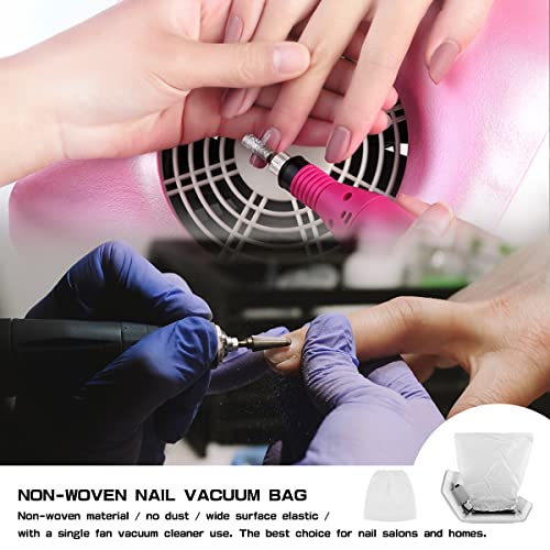 5Pcs Manicure Dust Collector Bags, Portable Thickened Practical Dust Collector Pouches Replacement Bag, Reusable And Durable Non-Woven Nail Vacuum Replacement Bags For Nail Art Dust Suction Collector #TOP5