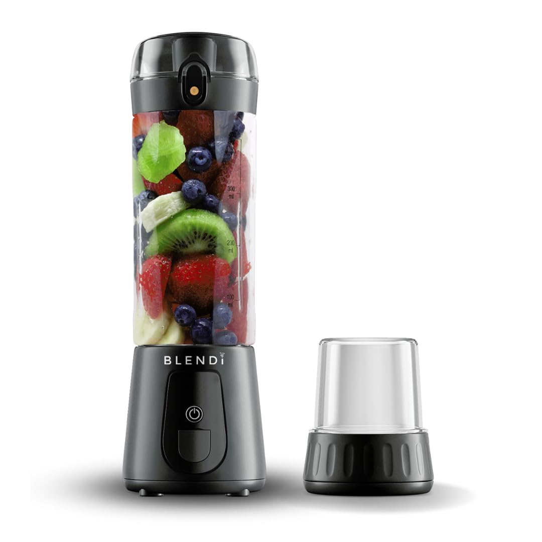 BLENDi Pro+ Portable Blender (New 2025 Model, 17.5oz, Black) – Upgraded Ice Crushing 120W Motor, USB-C Rechargeable, Cordless Personal Blender for Smoothies & Shakes – BPA-Free, Travel-Friendly