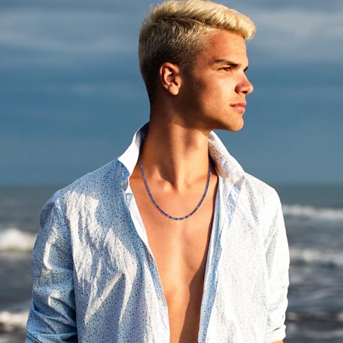 GAVU Women's Men's Crystal Necklace, Crystal Beaded Necklace for Men Women2