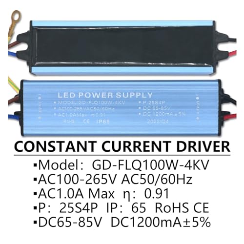 Transformador LED 200W impermeable IP65 con salida estable de 2400mA 2