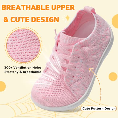 Image of JOINFREE Toddler Shoes Girls Boys Wide Barefoot Shoes Minimalist Walking Sneakers Zero Drop Slip on Tennis Shoe Breathable Naturally Flexible
