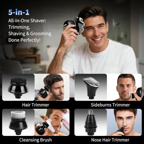 Electric Razor for Men Head Shavers for Bald Men Electric Shavers for Men with Wet and Dry - image 7