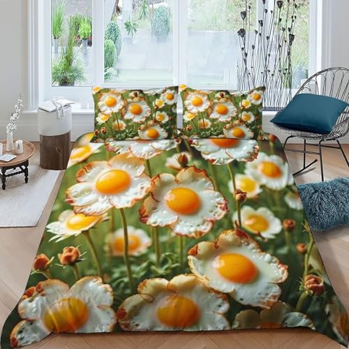 Housse de couette double fermeture éclair literie microfles plantes