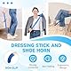 Fanwer 6-teiliges Hüftset für Senioren Total Hip Replacement - Beinheber, Sockenhilfe, Reach Grabber Tool, Dressing Stick, Rückenbürste und Lotion Applikator, Hosen Helfer, Hüftersatz Kit nach der