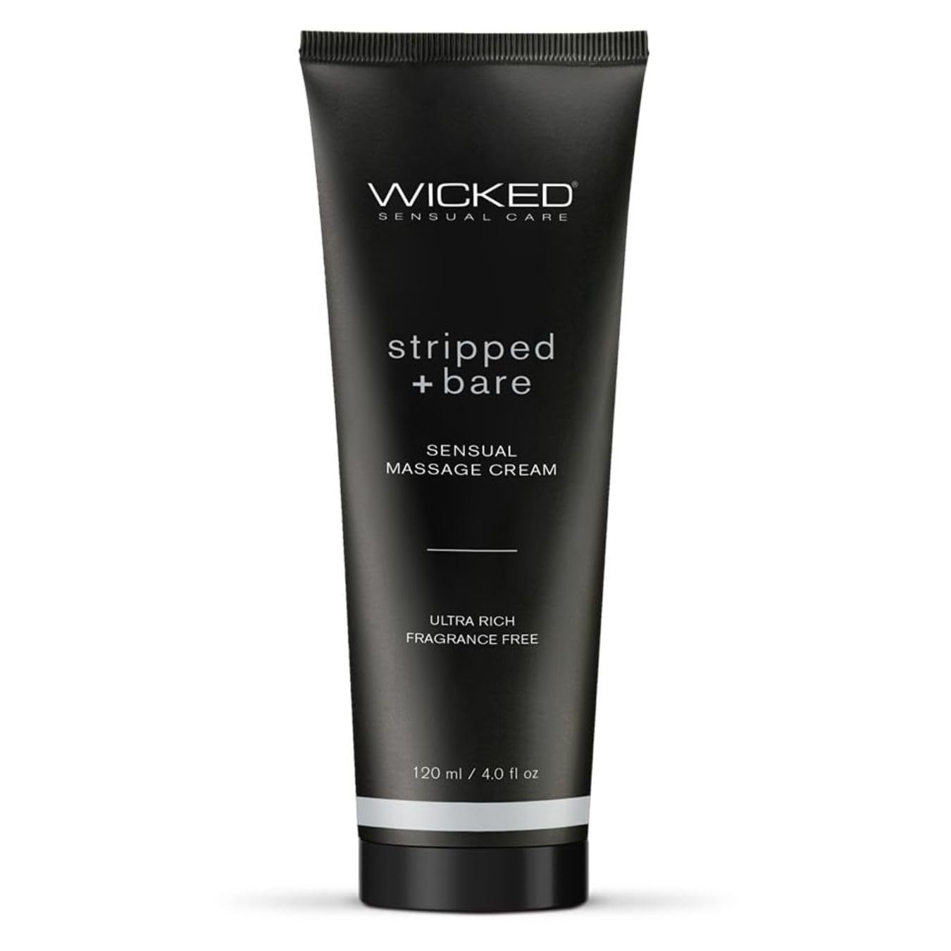 Wicked Sensual Care Stripped & Bare Sensual Massage Cream Fragrance-Free 120Ml