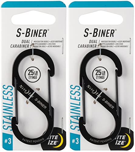 Nite Ize SB3-03-01 3 Lb Black S-Biner