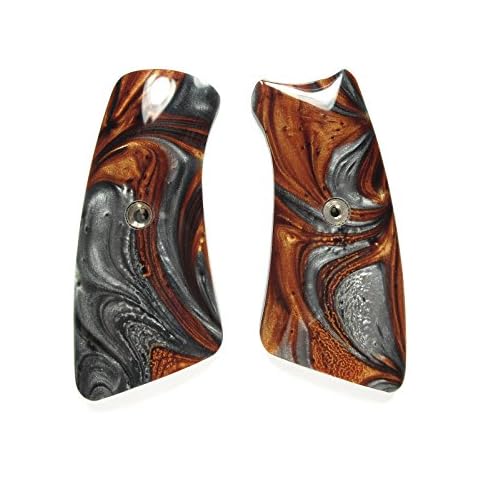 LS-Grips Copper & Silver Pearl Ruger Gp100 Grip Inserts Cover