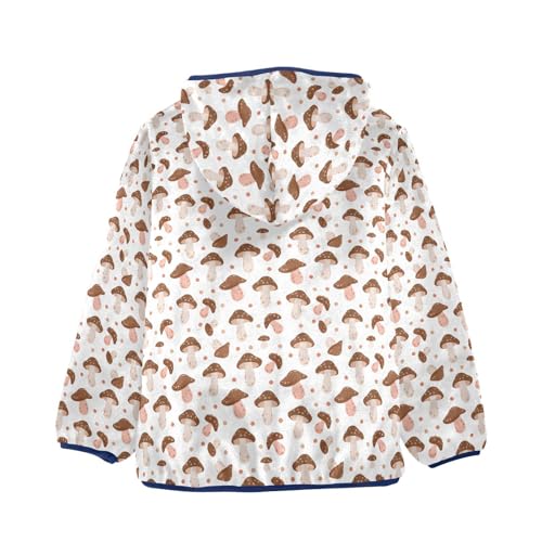 Mushroom Boys Fleece Coat,Children's Zip-Up Hoodie Jacket,Baby Warm Fashion Outerwear 3-10T,A1133722