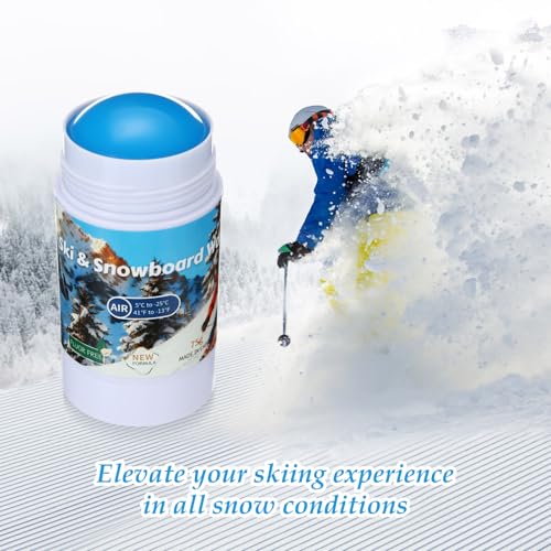 Lyrow 1 Pack Rub on Quick Wax for Ski/Snowboard/Nordic/Cross-Country with Easy Cork applicator 70g, Universal Wax for Most Temperature - Thumbnail 6